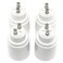 RuiLing 4Pack GU10 to E26E27 Lamp Holder Base Heat Resistant Material LED Light Converter Adapter Bulb Holder Accessory White