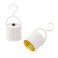 Mobestech 10 Pcs LED Light Bulb Holder E27 Screw in Light Socket Light Holder Portable Lamp Holde rwith Hook