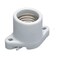 TWDRTDD Porcelain Surface Mount Light SocketE26 Medium Base Ceramic Lamp HolderCleat Lamp Socket with Two Hole Flanged Mounting and 59 Leads