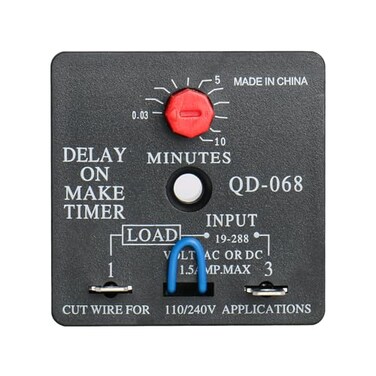 BAOMAIN Delay ON Make Timer QD068 10 Minutes Adjustable 110240 VAC time delay Switch Replacement 1