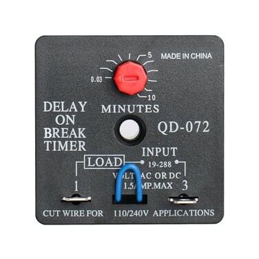 BAOMAIN Delay ON Break Timer QD072 15A 18240 VAC 00310 Minutes Adjustable Time Delay Switch Replacement 1