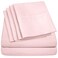 King Size Bed Sheets 6 Piece 1500 Supreme Collection Fine Brushed Microfiber Deep Pocket King Sheet Set Bedding 2 Extra Pillow Cases Great Value King Pale Pink