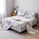 MAG Marble Bed Sheet4PCS Black White and Gray Twin Size Modern Pattern Printed Marble Bedding Sheet Setwith 1 Top Flat1 Fitted Sheet and 2 Pillowcases14 Deep