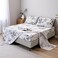 MAG Marble Bed Sheet4PCS Black White and Gray Twin Size Modern Pattern Printed Marble Bedding Sheet Setwith 1 Top Flat1 Fitted Sheet and 2 Pillowcases14 Deep