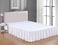 Sheets Beyond Wrap Around Solid Microfiber Luxury Hotel Quality Fabric Bedroom Gathered Ruffled Bedding Bed Skirt 14 Inch Drop Full White