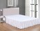 Sheets Beyond Wrap Around Solid Microfiber Luxury Hotel Quality Fabric Bedroom Gathered Ruffled Bedding Bed Skirt 14 Inch Drop Full White