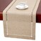 Grelucgo Handmade Hemstitch Beige Table Runner Or Dresser Scarf Rectangular 14 by 60 Inch