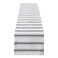 DII Zig Dobby Tabletop Collection White Cotton Background with Embellished Stripe Table Runner 14x72 Black