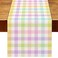 Nepnuser Linen Spring Easter Buffalo Check Plaid Table Runner Rustic Farmhouse Home Dining Room Kitchen Table Decor 13 x 60