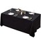 Surmente Black Tablecloth 90 x 132inch Rectangular Polyester Table Cloth for Weddings Banquets or Restaurants