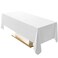 Surmente White Rectangle Tablecloth 60 x 102inch Rectangular Polyester Table Cloth for Weddings Banquets or Restaurants