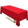 Surmente Red Christmas Tablecloth 60 x 102inch Rectangular Polyester Table Cloth for Weddings Banquets or Restaurants