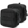 2 Pack Mini Tactical Molle Compact Ammo Pouch General Purpose Admin Pouches Small Admin Molle Pouches EDC Tool GP Pouch Bag Horizontal Utility MultiPurpose Waist Belt BagBlack