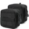 2 Pack Mini Tactical Molle Compact Ammo Pouch General Purpose Admin Pouches Small Admin Molle Pouches EDC Tool GP Pouch Bag Horizontal Utility MultiPurpose Waist Belt BagBlack