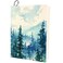 Craspire Tree Stretchable Book Cover Forest Washable Reusable Large Nylon Book Protector Elastic Notebook Wraps Suitable For Hardcover Books Classroom Students