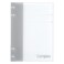 Kokuyo Campus Refillable Notebook A5 2X2 Slim Ring Binder Notebook With Customizable Title Page 40 Sheets Capacity Suitable For 20 Holes Loose Leaf Paper Gray Runp134M