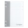 Kokuyo Campus Refillable Notebook A5 2X2 Slim Ring Binder Notebook With Customizable Title Page 40 Sheets Capacity Suitable For 20 Holes Loose Leaf Paper Gray Runp134M