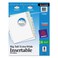 Insertable Big Tab Dividers 8Tab 1113 X 925 White Clear Tabs 1 Set