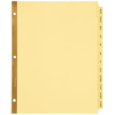 Avery Preprinted Dividers With Jandec Tabs 1 Set 11307