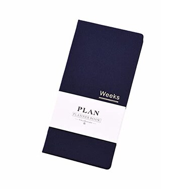 Undated Pocket Weekly Planner Schedule Organizer Agenda Year Month Week Plan A6 Notebooks A6 Undated Planner Blue