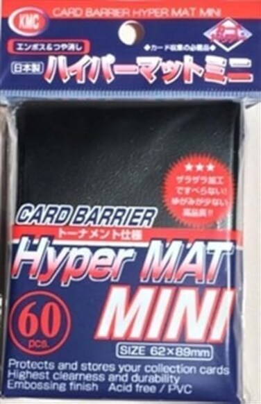 Kmc Sleeves Mhm1584 Deck Protectors Mini Hyper Black Pack 60 By Kmc Sleeves