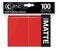 Ultra Pro E15616 Eclipse Standard Matte Sleeves 100 Packapple Red