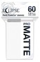 Ultra Pro E15636 Eclipse Matte Small Sleeves 60 Packarctic White