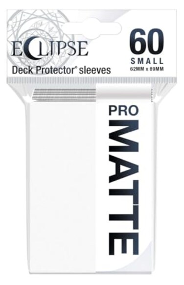 Ultra Pro E15636 Eclipse Matte Small Sleeves 60 Packarctic White