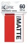 Ultra Pro Eclipse Matte Small Sleeves 60 Pack Apple Red