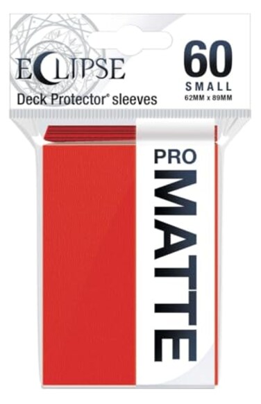Ultra Pro Eclipse Matte Small Sleeves 60 Pack Apple Red