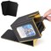 Venssu Mtg Deck Box For Commander Display Fits 100 Double Sleeved Cards Tcg Card Storage Box Black And Yellow 1 Window