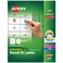 Avery Multiuse Removable 1 Round Labels With Sure Feed 945 Small White Labels For Organization And Storage 6450