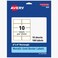 Avery Printable Rectangle Labels 2 X 4 Blank Labels Shipping Matte White Metallic Gold Border Permanent Adhesive Laserinkjet Printable 100 Total 6541