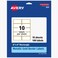 Avery Printable Rectangle Labels 2 X 4 Blank Labels Shipping Matte White Metallic Gold Border Permanent Adhesive Laserinkjet Printable 100 Total 6541