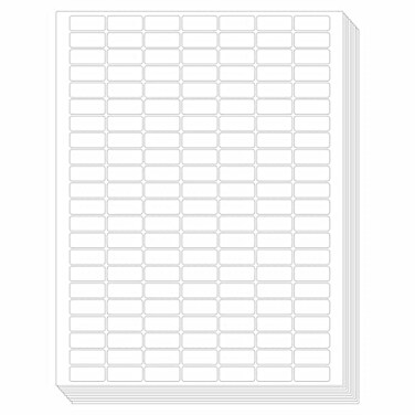 1540 White Rectangular Labels White Code Labels Wateroiltear Proof Stickers Removable No Residue For Bins Kitchen Containers Each Sheet Is Letter Size 85 X 11