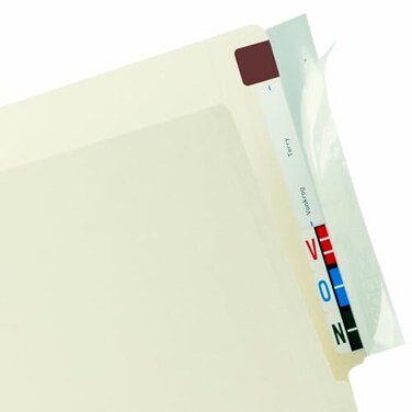 Tabbies Selfadhesive Labelfile Folder Protector End Tab 2 X 8 Clear 100Box