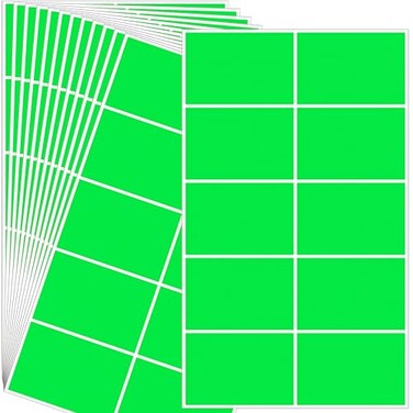 240 Pack Green Label Stickers3X2 Rectangular Sticker Labelslarge Name Labels For Kids Clothing