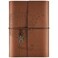 Omeya Leather Journal Notebook Refillable Writing Journal Diary Planner For Women Girls Brown A59363
