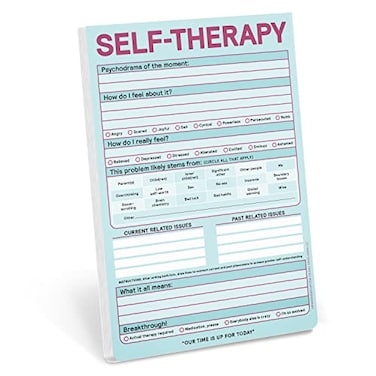 Knock Knock Selftherapy Pad Checklist Note Pad For Stepbystep Stress Relief Pastel Version 6 X 9Inches