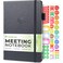 Clever Fox Meeting Notebook Work Business Organizer With Notes Action Items Notepad For Project Management Meetings A5 Black