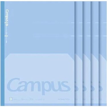 Kokuyo Campus Composition Kimochii Notebook 5 Pack Feels Flat Semib5 Comp Book Blue Dot B 6Mm Ruled 30 Sheets School Lined Journal Notebook For Work Study Note Taking Japan Import Nofl3Cbtb