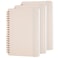 Utron 3 Pcs Small Spiral Notebook 5X7 Notebooks For Note Taking Beige Spiral Journal Notebook Work Notebook Small Notebooks 5X7 With Strap Cute Notebooks For Women 70 Sheetsnote Books