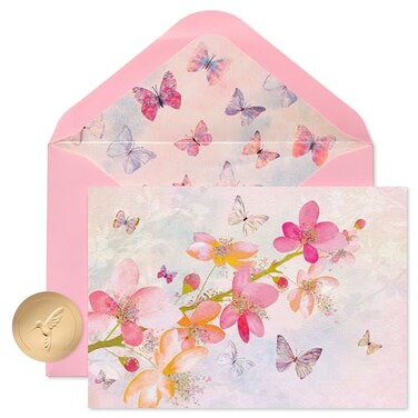 Papyrus Blank Cards With Envelopes Blossoms 12Count
