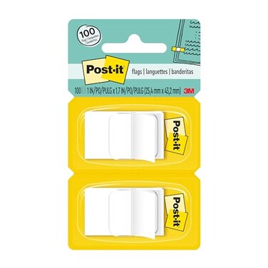 Postit Flags 50Dispenser 2 Dispenserspack 1 In Wide White 680We2