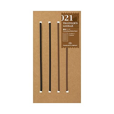 Designphil 14333006 Travelers Notebook Refill Interlocking Band 2 Pack Regular Size
