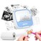Idprt Sticker Printer Portable Sticker Maker Machine Mini Inkless Bluetooth Thermal Printer For Iphone Android Pocket Printer For Labels Barcodes Diy Journaling Kids Gift Blue