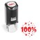 Excelmark 100 Selfinking Round Teacher Stamp Red Ink