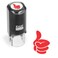Excelmark Round Teacher Stamp Thumbs Up Solid Red Ink