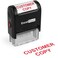Excelmark Customer Copy Self Inking Rubber Stamp Red Ink
