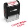 Excelmark Customer Copy Self Inking Rubber Stamp Red Ink